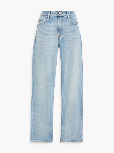 GANNI Mid-rise straight-leg jeans