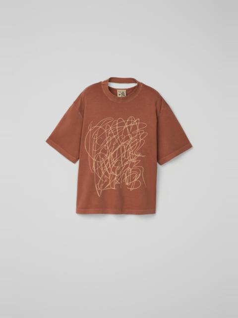 CAMPERLAB Terracotta Mineral Dye Boxy T-Shirt