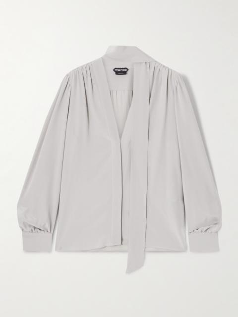 TOM FORD Tie-neck Silk Crepe De Chine Blouse