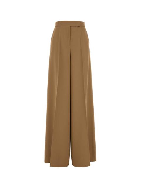 Max Mara Max Mara Women Camel Wool Ninfa Wide-Leg Pant