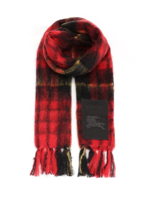 Burberry Burberry Women Check Wool And Mohair Scarf