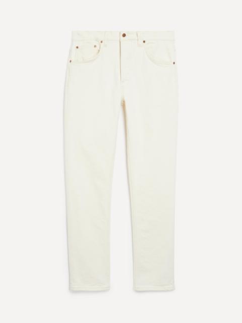 Nudie Jeans Solid Ollie Ivory Slim-Fit Jeans
