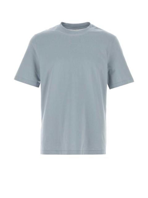 Brunello Cucinelli Brunello Cucinelli Men Powder Blue Cotton T-Shirt