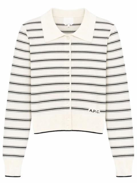 A.P.C. A.P.C. Women Cardigan With Polo Collar