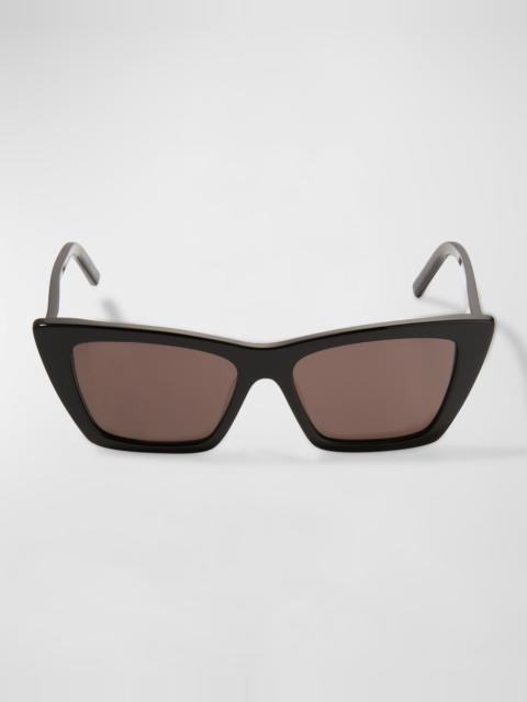 SAINT LAURENT Cat-Eye Acetate Sunglasses