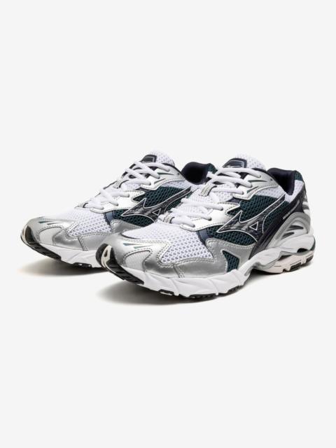 Mizuno Wave Rider 10 Sportstyle Sneaker, White/Baritone Blue