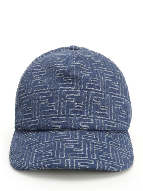 FENDI Fendi Men Ff Denim Baseball Cap