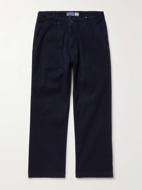 Straight-Leg Indigo-Dyed TENCEL™ Lyocell-Blend Twill Trousers