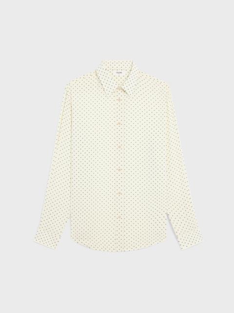 CELINE loose shirt in printed viscose