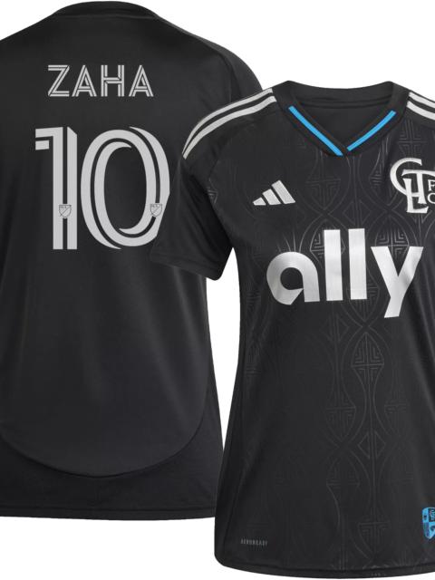 adidas adidas Women's Charlotte FC Wilfried Zaha #10 2025 Secondary Replica Jersey
