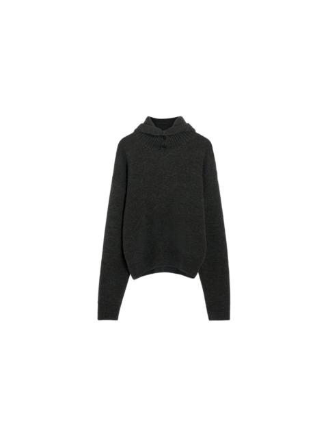 Lemaire HOODED SWEATER (DARK ESPRESSO)