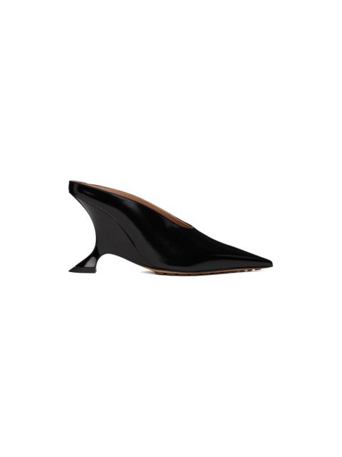 Bottega Veneta Black Rocket Mule Heels