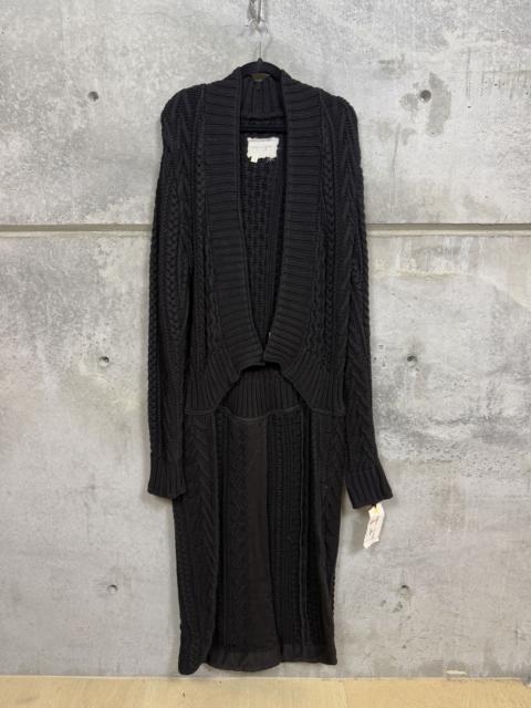 Greg Lauren Greg Lauren Black Fisherman Tails Cable Knit Robe