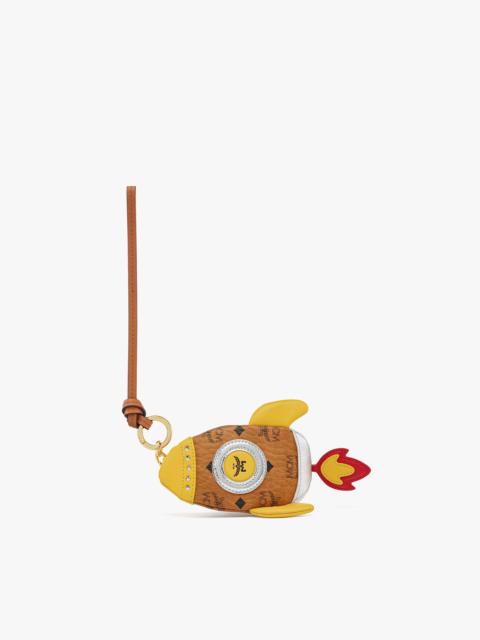 MCM Aren Rocket Pouch Charm in Visetos