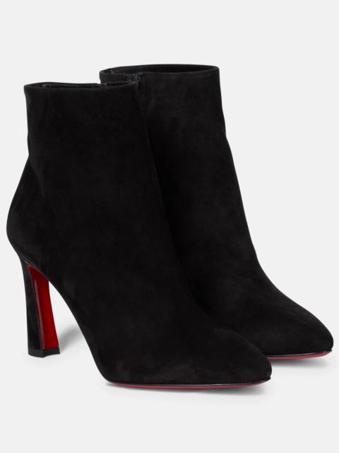 Christian Louboutin Eleonor 85 suede ankle boots