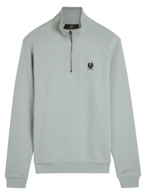 Belstaff Belstaff Half-zip Logo Cotton Sweatshirt