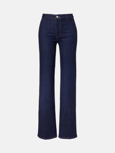 FRAME High-rise straight jeans