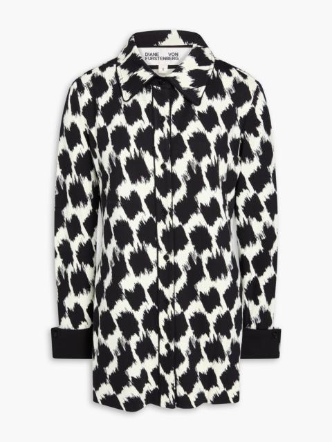 DIANE VON FURSTENBERG Lagarde printed jersey shirt