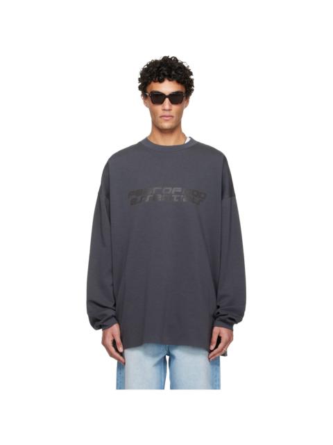 ESSENTIALS Gray Holiday 90s Long Sleeve T-shirt