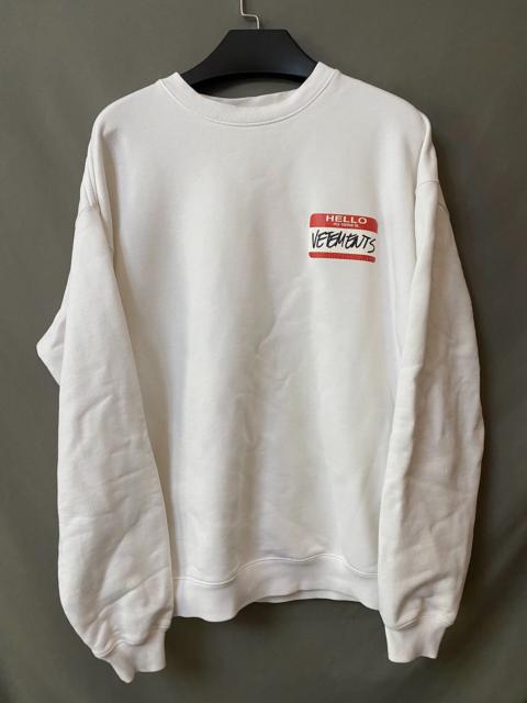VETEMENTS Vetements signature hoodie