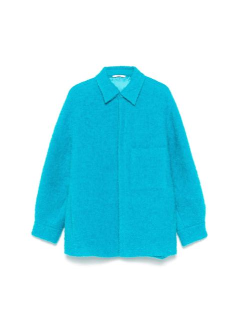 bouclé shirt jacket