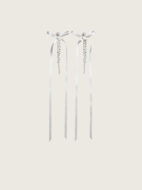 Simone Rocha Bow Ribbon Drip Earrings