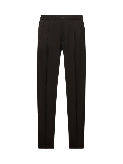 TAGLIATORE - Tagliatore Men Brown Virgin Wool Pleated Trousers