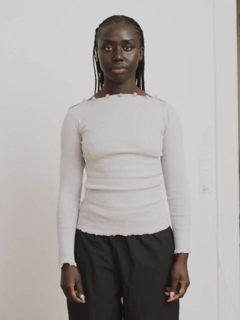 BASERANGE Tav Long Sleeve Tee - Recycled Cotton Rib