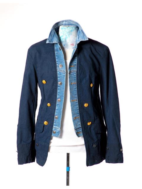 Greg Lauren $1850 Greg Lauren Tent Trucker Front Jacket