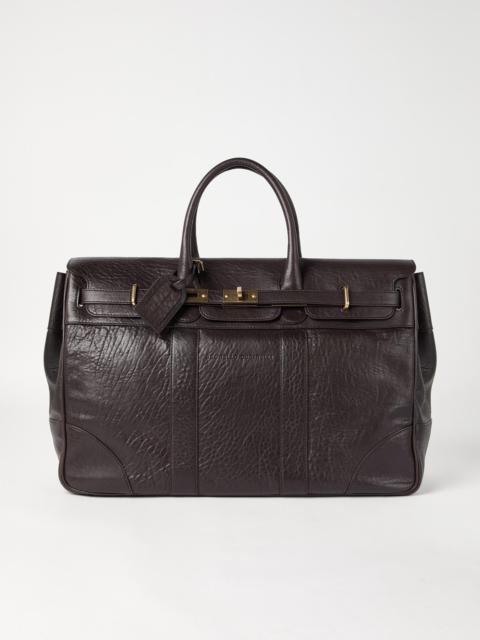 Brunello Cucinelli Textured grain leather country bag