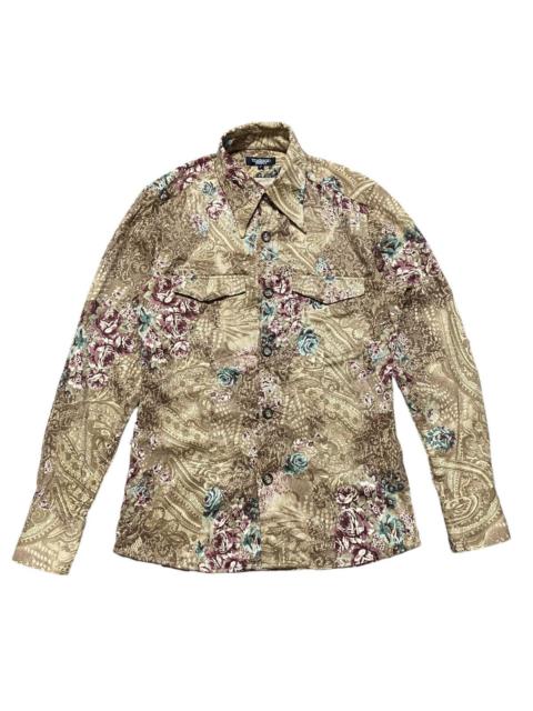 Japanese Brand - Tornado Mart Japan Paisley Shirt Button Up Retro Collar