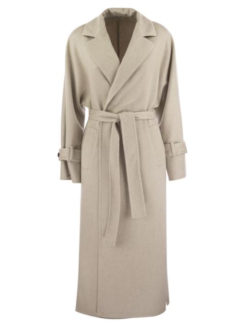 Brunello Cucinelli Brunello Cucinelli Women Cashmere Coat With Jewel Detail