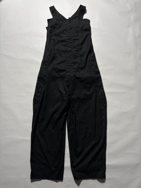 Y's Y’s YOHJI YAMAMOTO ZIP-FRONT POCKET BLACK JUMPSUIT