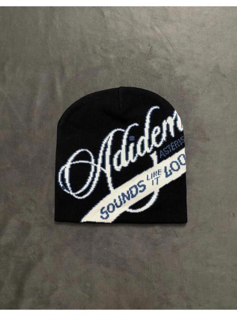 Other Designers Japanese Brand - Rare Adidem Asterisks Cursive No Cuff Knit Black Beanie OS