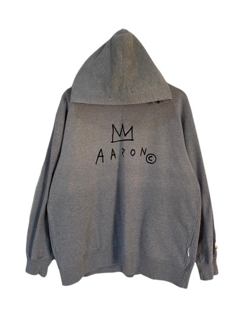 Other Designers Vintage - VTG JEAN MICHEL BASQUIAT AARON EMBROIDERY SWEATER HOODIE