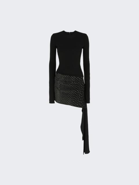 THE ATTICO Asymmetric Mini Dress Black