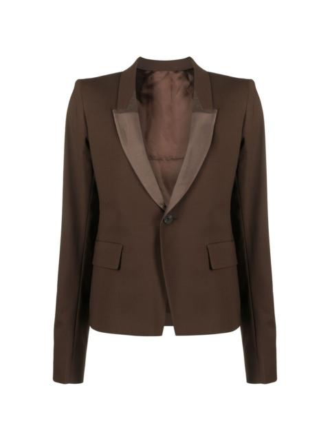 Rick Owens shawl-lapels single-breasted blazer