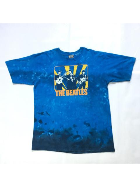 Other Designers Vintage The Beatles Psychedelic Liquid Blue Tie Dye Tshirt