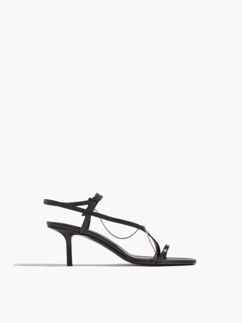 Loulou de Saison Siam Mid Heel Sandal in Black