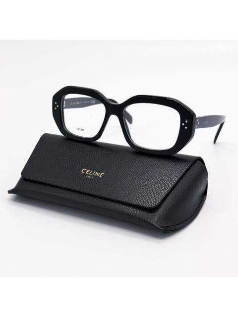 CELINE NEW CL50156I 001, BLACK GEOMETRIC EYEGLASSES CELINE