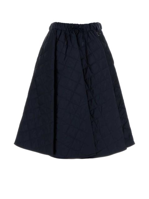 Prada Prada Women Navy Blue Re-Nylon Skirt