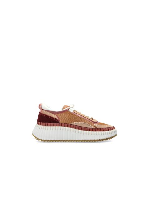 Chloé Chloe Nama Pink Sneakers New & Authentic (Women's size:7;)