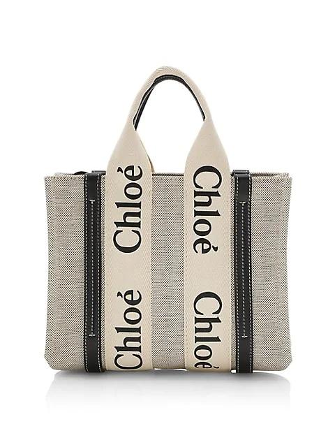 Chloé Small Woody Canvas Tote