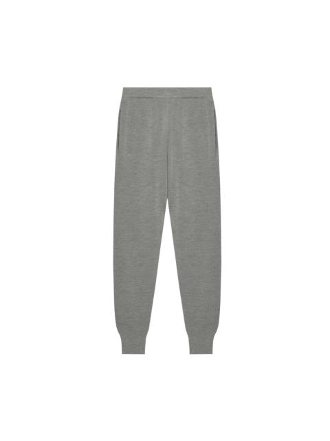 PANGAIA Womens DNA Regenerative Merino Wool Track Pants - Grey Marl
