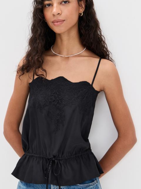 Reformation Silvia Silk Top