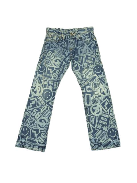 Other Designers Japanese Brand - CO & LU Full Printed Original Jeans