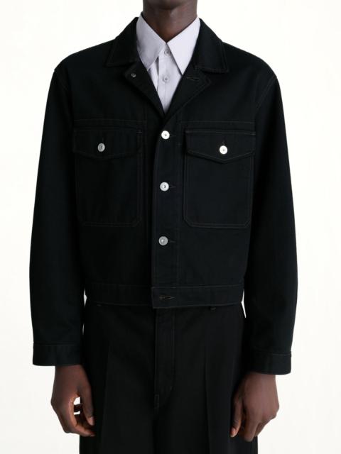 Lemaire Trucker Jacket in Black