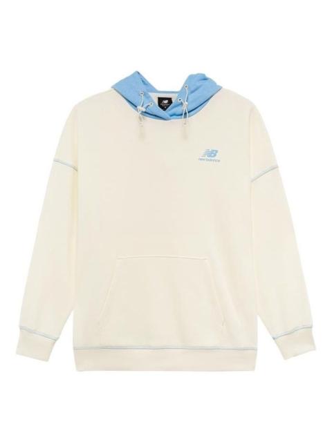 New Balance (WMNS) New Balance Lifestyle Fashion Hoodie 'White Blue' AWT23342-CIC