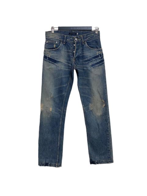 Le Grande Bleu (L.G.B.) - Japanese Brand SOS TE NUTO Clawmark Mudwash Denim Jeans