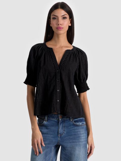 Alice + Olivia THALIA BUTTON DOWN BLOUSE